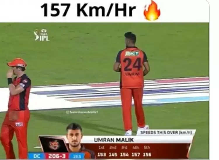 umran malik 157kph