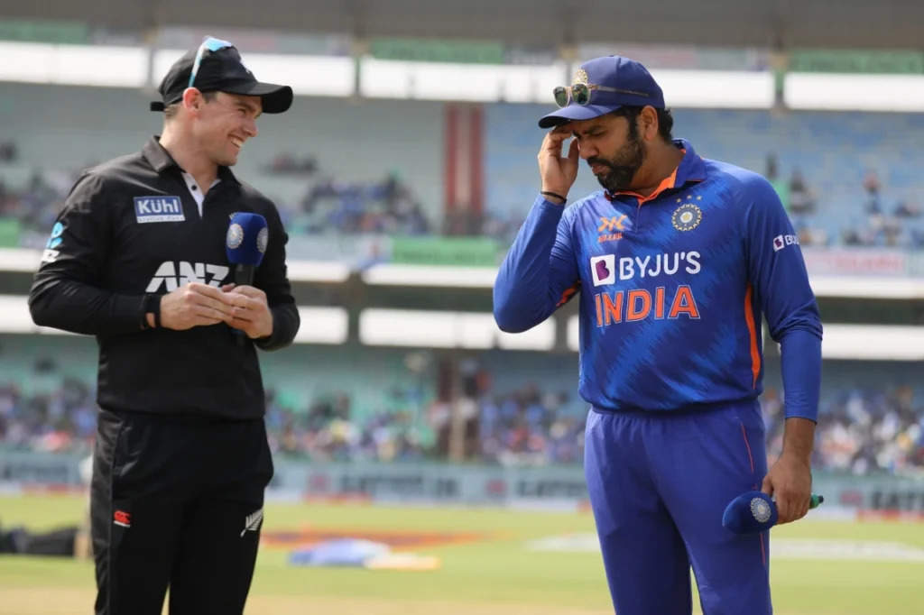 rohit confused after winning the toss