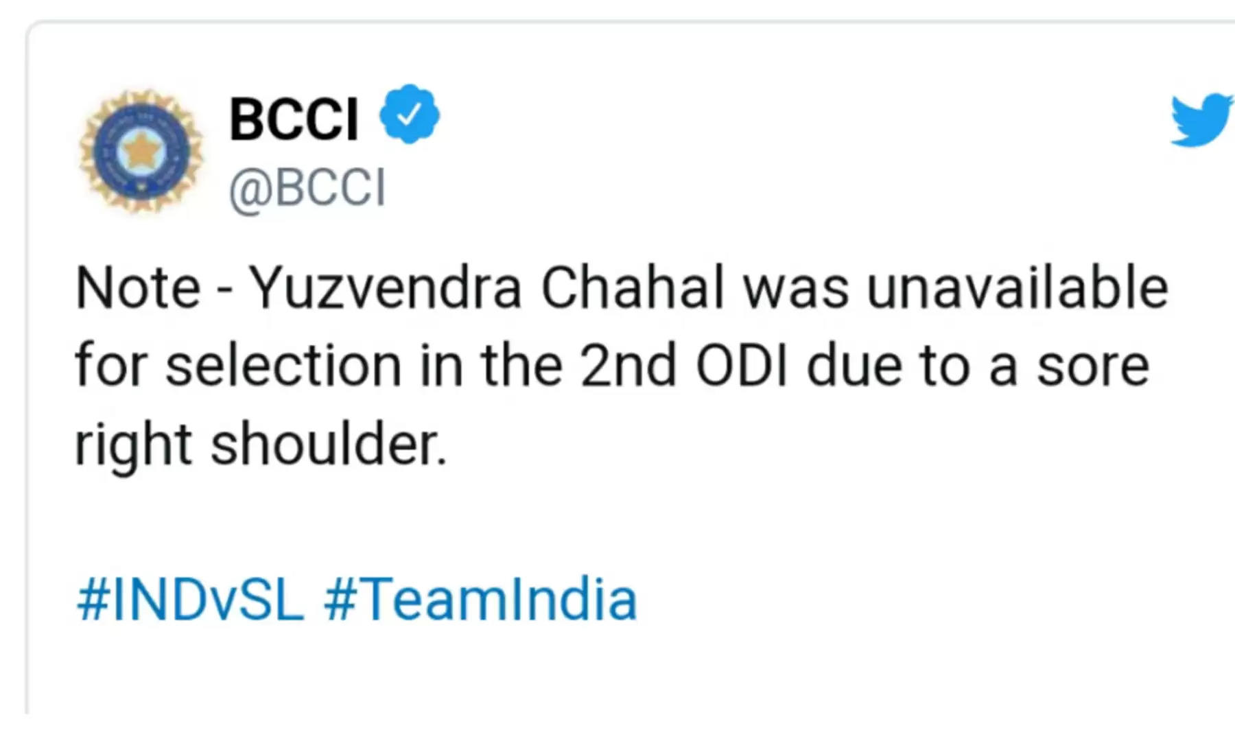 bcci on chchal