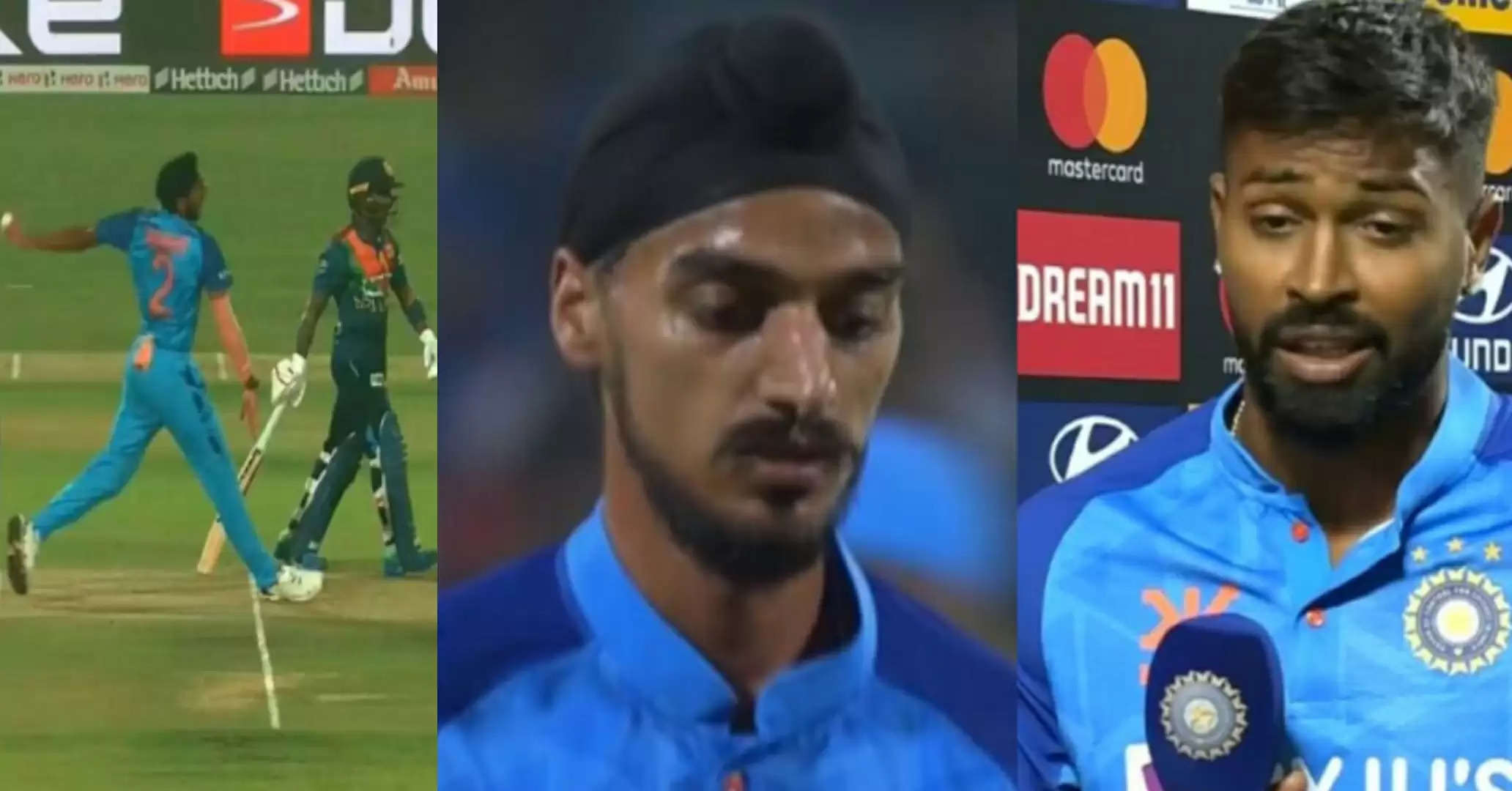 Hardik Pandya breaks silence on Arshdeep's no ball