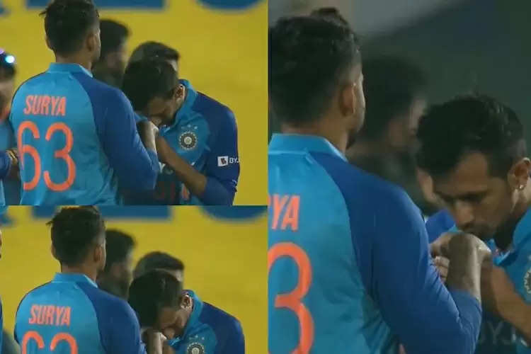 chahal kisses suryakumar hand