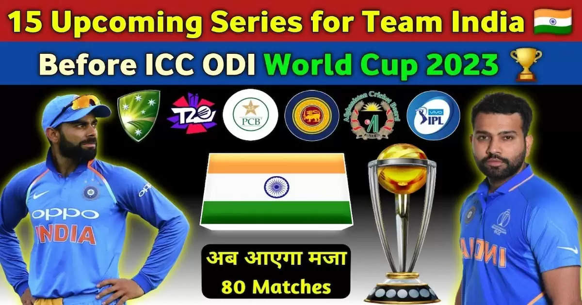 india team upcoming schedule till 2023 wc